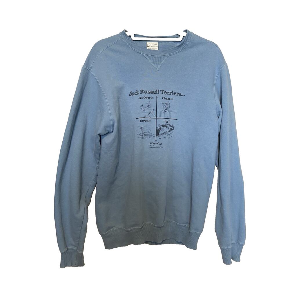 Port & Company Adult Small Dog Sweater Jack Russell Terrier Cozy Long Sleeve